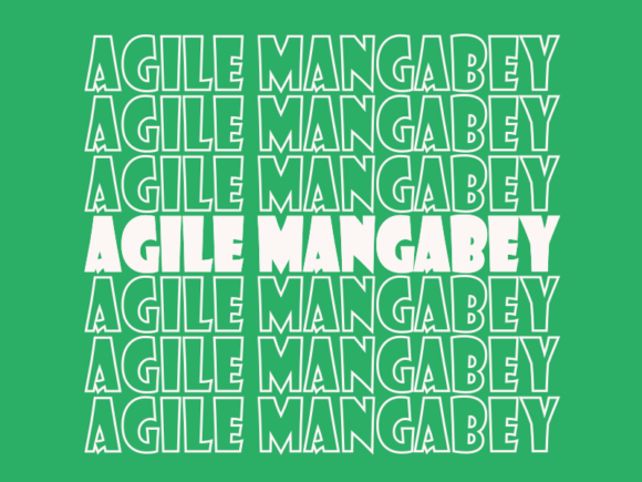 Agile Mangabey SVG Cut File