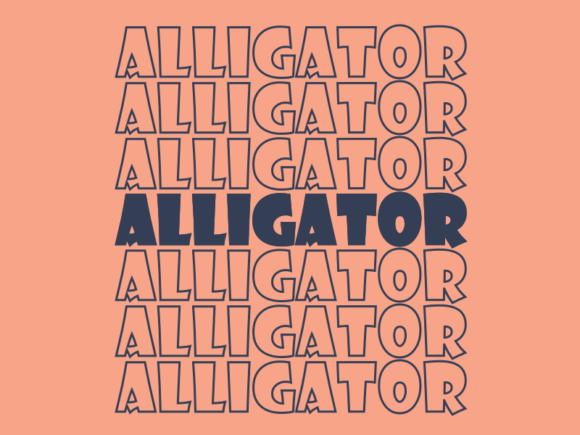 Alligator SVG Cut File: Graphics for Print Templates