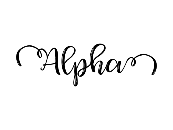 Alpha Lettering: Monochrome Graphics for Print Templates