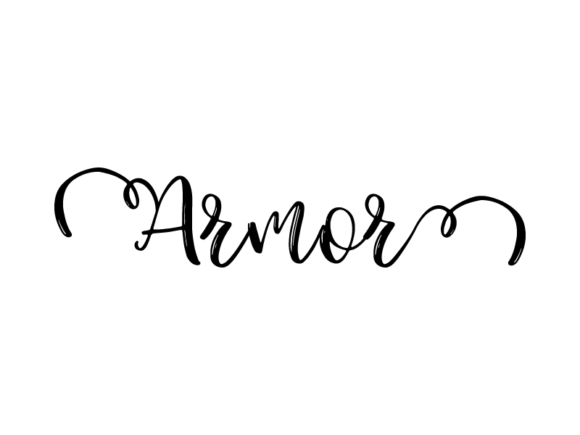Armor Lettering: Monochrome Graphics for Print Templates