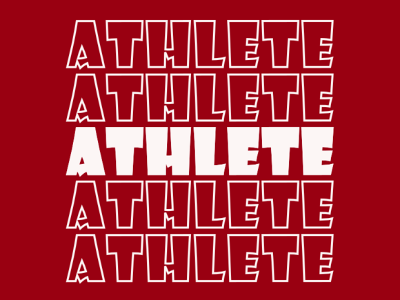 Athlete SVG Cut File: Graphics for Print Templates