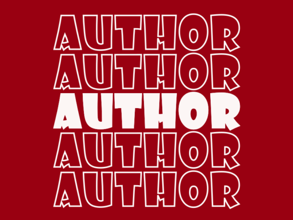Author SVG Cut File: Graphics for Print Templates