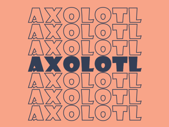 Axolotl SVG Cut File: Graphics for Print Templates