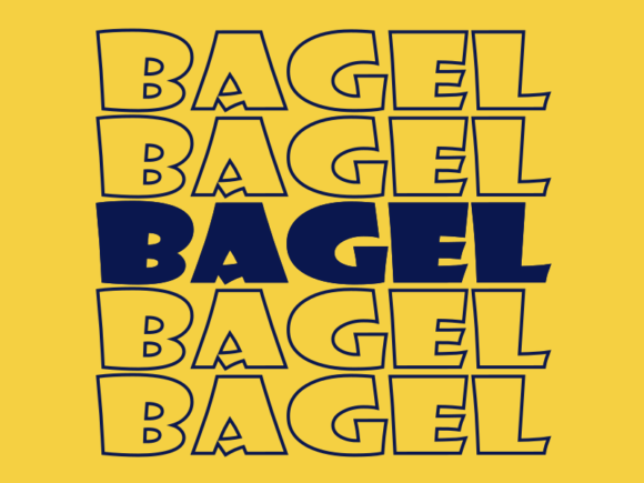 Bagel SVG Cut File: Graphics for Print Templates