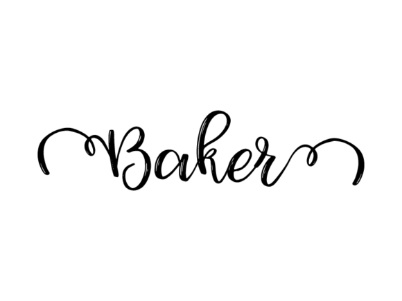 Baker Lettering: Monochrome Graphics for Print Templates