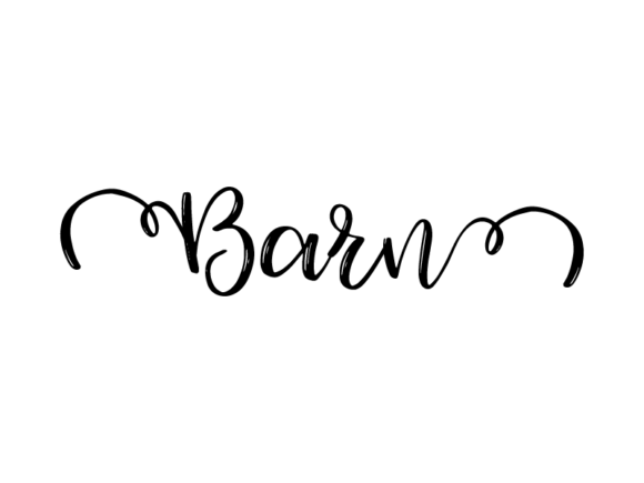 Barn Lettering: Monochrome Graphics for Print Templates
