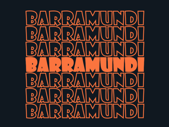 Barramundi SVG Cut File: Graphics for Print Templates