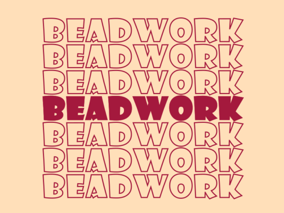 Beadwork SVG Cut File: Graphics for Print Templates