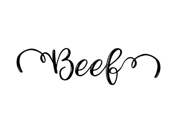Beef Lettering Graphics & Print Templates