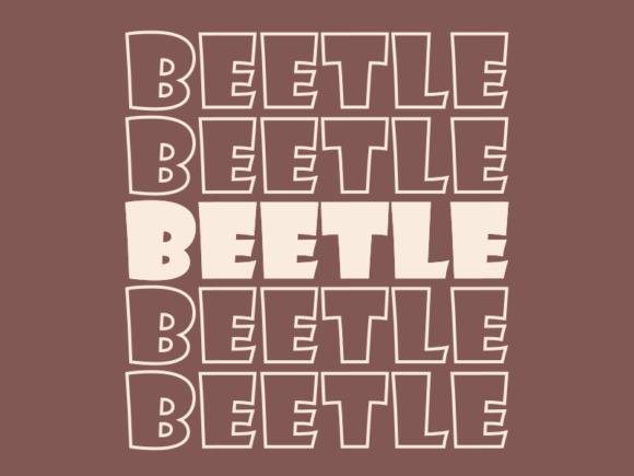 Beetle SVG Cut File: Graphics for Print Templates