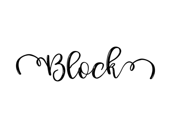 Block Lettering Graphics & Print Templates