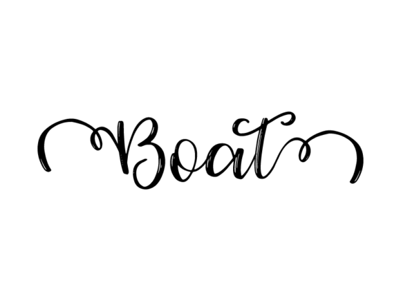 Boat Lettering Graphics & Print Templates