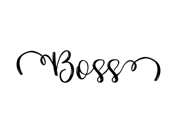 Boss Lettering: Monochrome Graphics for Print Templates
