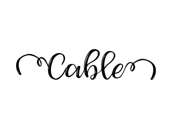Cable Lettering: Graphics & Print Templates