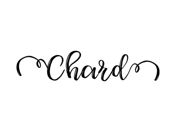 Chard Lettering: Monochrome Graphics for Print Templates