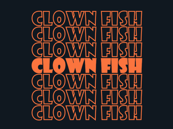 Clown Fish SVG Cut File: Graphics for Print Templates
