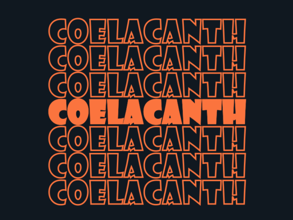 Coelacanth SVG Cut File: Graphics for Print Templates