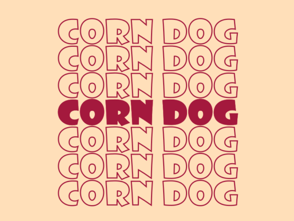 Corn Dog SVG Cut File: Graphics for Print Templates