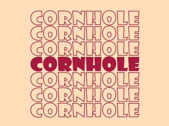 Cornhole SVG Cut File: Graphics for Print Templates