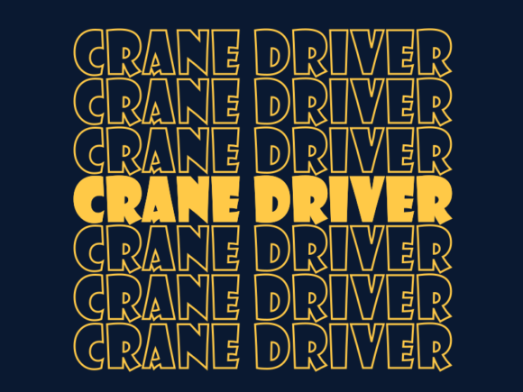 Crane Driver SVG Cut File: Graphics for Print Templates