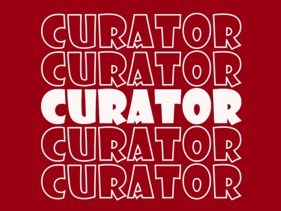Curator SVG Cut File: Graphics for Print Templates