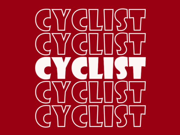 Cyclist SVG Cut File: Graphics for Print Templates & Crafting