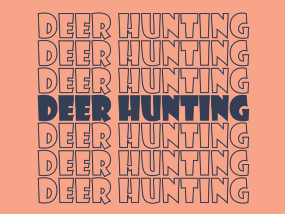 Deer Hunting SVG Cut File: Graphics for Print Templates