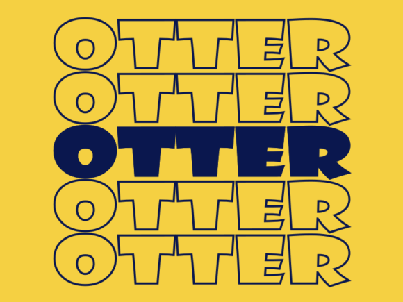 Otter SVG Cut File: Graphics for Print Templates