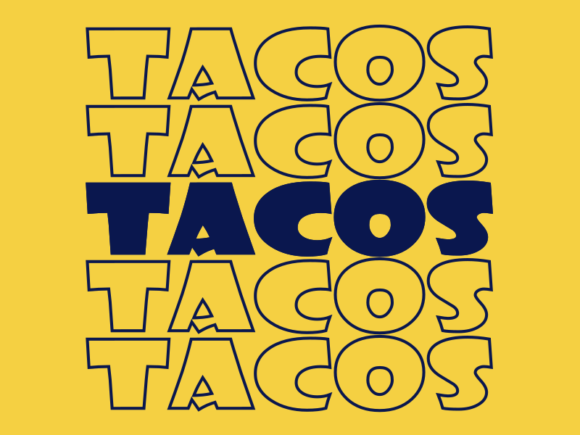 Tacos SVG Cut File: Graphics for Print Templates