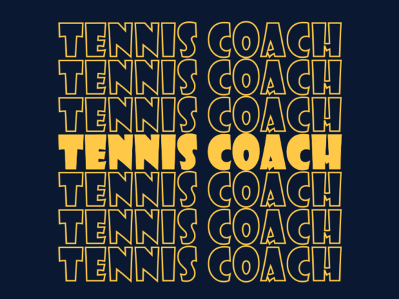 Tennis Coach SVG Cut File