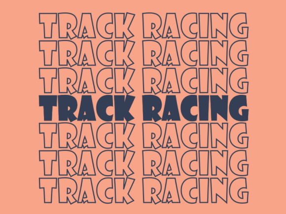 Track Racing SVG Cut File: Graphics for Print Templates