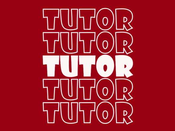 Tutor SVG Cut File: Graphics for Print Templates