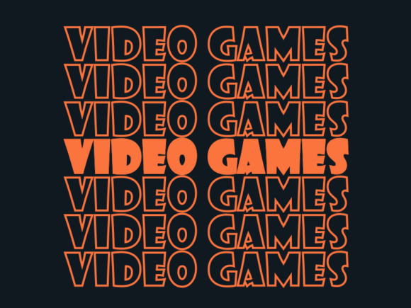 Video Games SVG Cut File: Graphics for Print Templates
