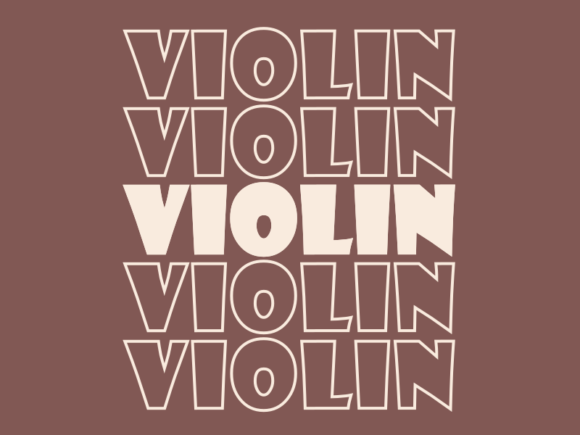 Violin SVG Cut File: Graphics for Print Templates