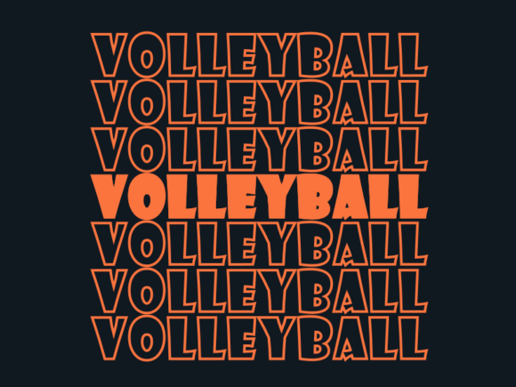 Volleyball SVG Cut File: Graphics for Print Templates