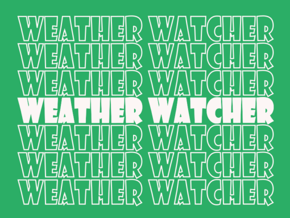 Weather Watcher SVG Cut File: Graphics for Print Templates