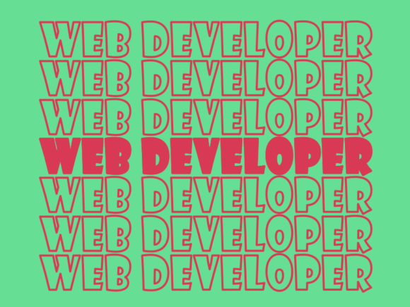 Web Developer SVG Cut File: Graphics for Print Templates