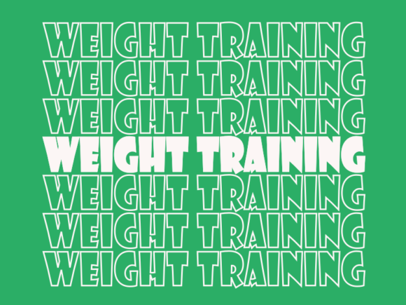 Weight Training SVG Cut File: Graphics for Print Templates