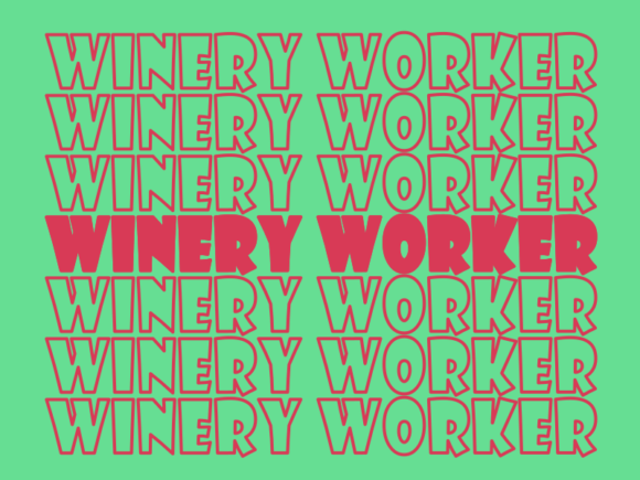 Winery Worker SVG Cut File: Graphics for Print Templates